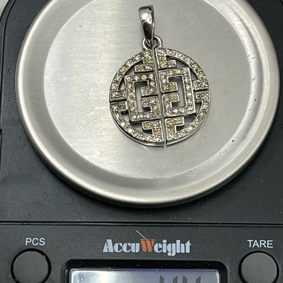 Vintage Affinity 925 Sterling Silver Real Diamond Pendant - Picture 16 of 16